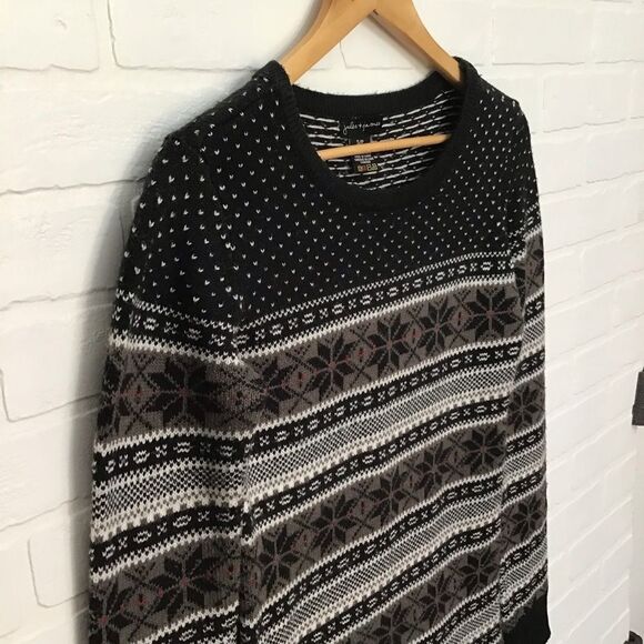 JULES & James wool blend fair isle chunky dress tunic sweater small - Picture 8 of 14